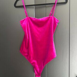 Lovers & Friends velvet bodysuit